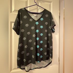 NWOT: Lularoe Christy Size L - Paw Prints